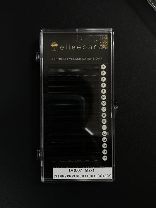 Elleebana Premium Eyelash Extension D (0.07- Mix)