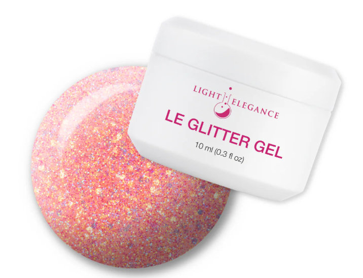 Light elegance glitter gel- Mango Crush 10ml