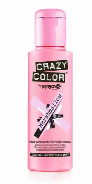 Crazy Color Semi-Permanent Hair Color Cream - Marshmallow No. 64 (150ml)