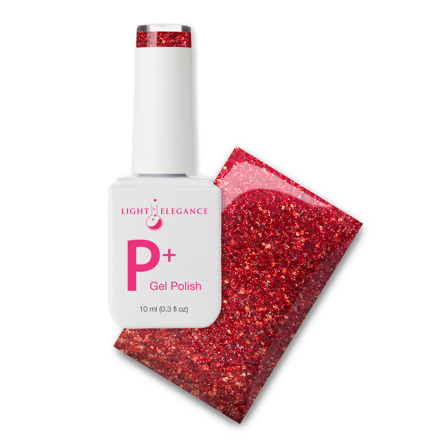 P+ Little Red Glitter Gel Polish 10 ml