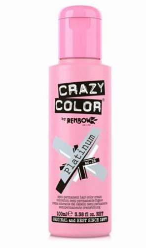 Crazy Color Semi-Permanent Hair Color Cream - platinum (150ml)