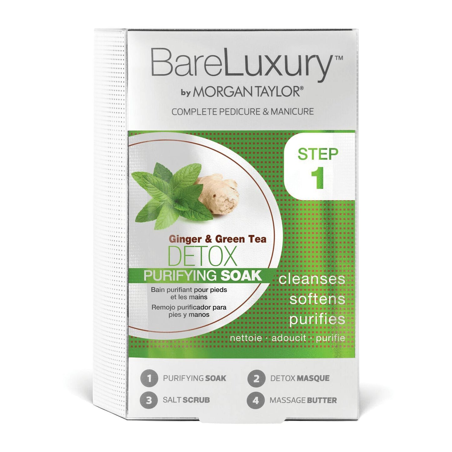 Morgan Taylor BareLuxury 4 Steps Energy Ginger & Green Tea (Box Of 48) School