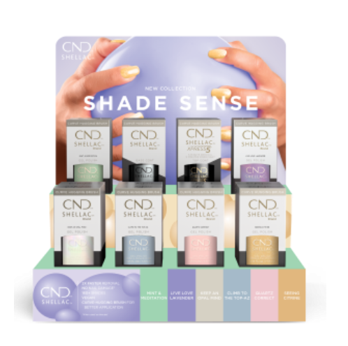 CND Shade Sense Collection Shellac Display 16ct