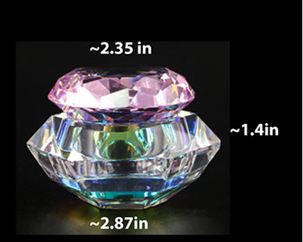 YCC Nails-Crystal Diamond Dappen Dish