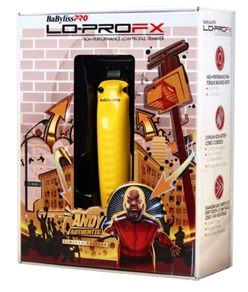 BaBylissPRO LO-PROFX Limited Edition Trimmer - Yellow