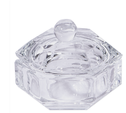 Deluxe Glass Jar with Lid, Hexagon, 12 mL