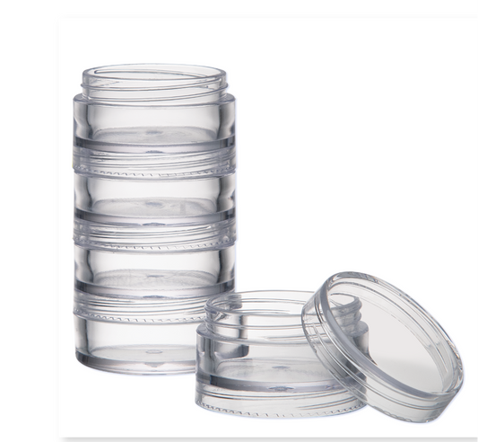 5-Tier Stackable Jar, 3 mL each tier