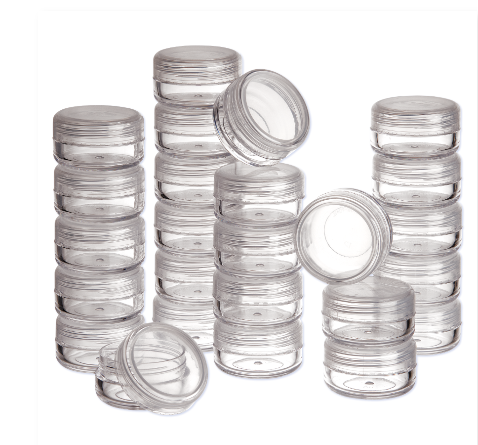 Clear Jars, 25 in a bag, 10 mL each