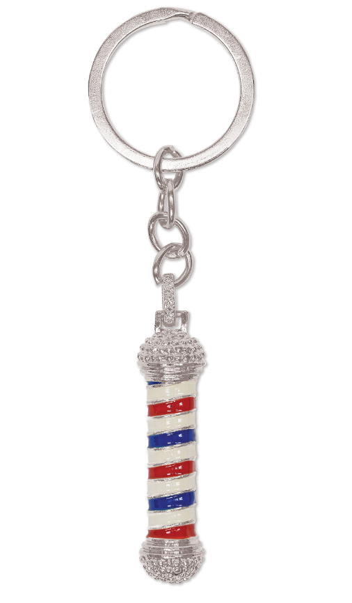 SCALPMASTER BARBER Barber Pole Keychain