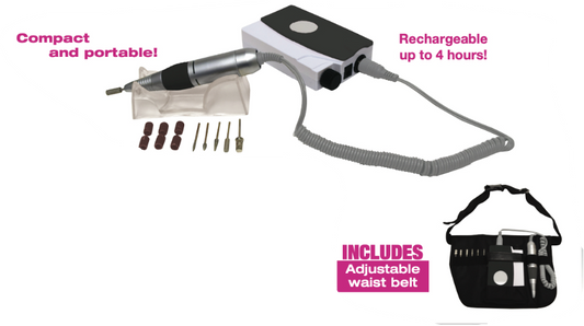 Fantasea Rechargeable Electric Nail File with Adjustable Waist Belt