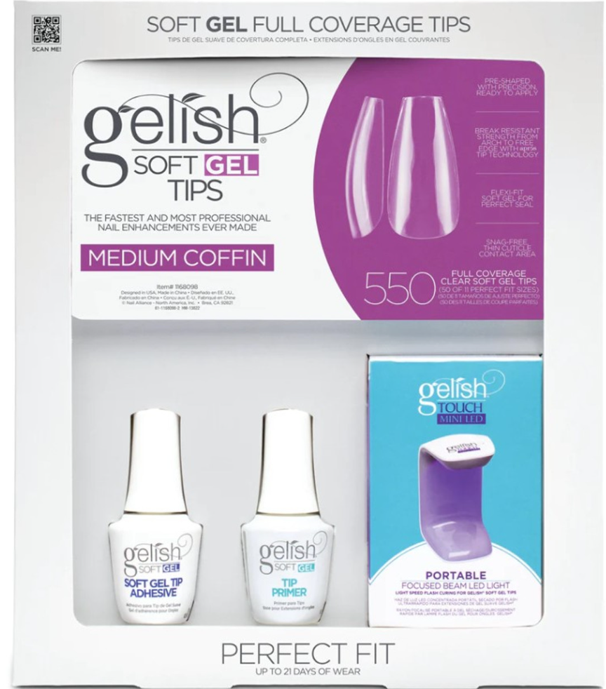 Gelish Soft Gel Medium Coffin Kit