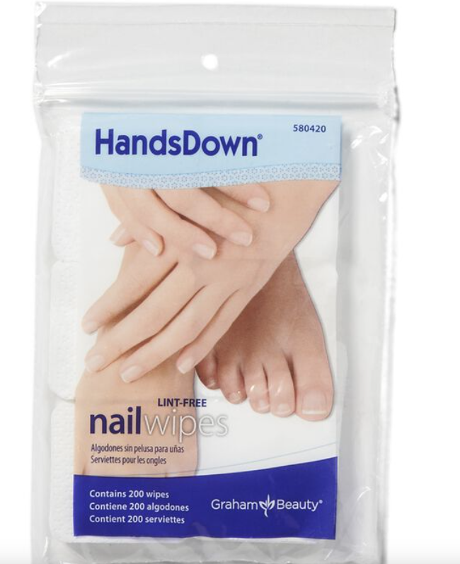 HandsDown Nail Wipes 2"x2" White 200/BG