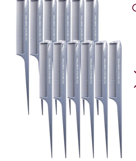 Cleopatra No. 441 8 1/2" Extra Fine Tooth Rattail (12 pack)