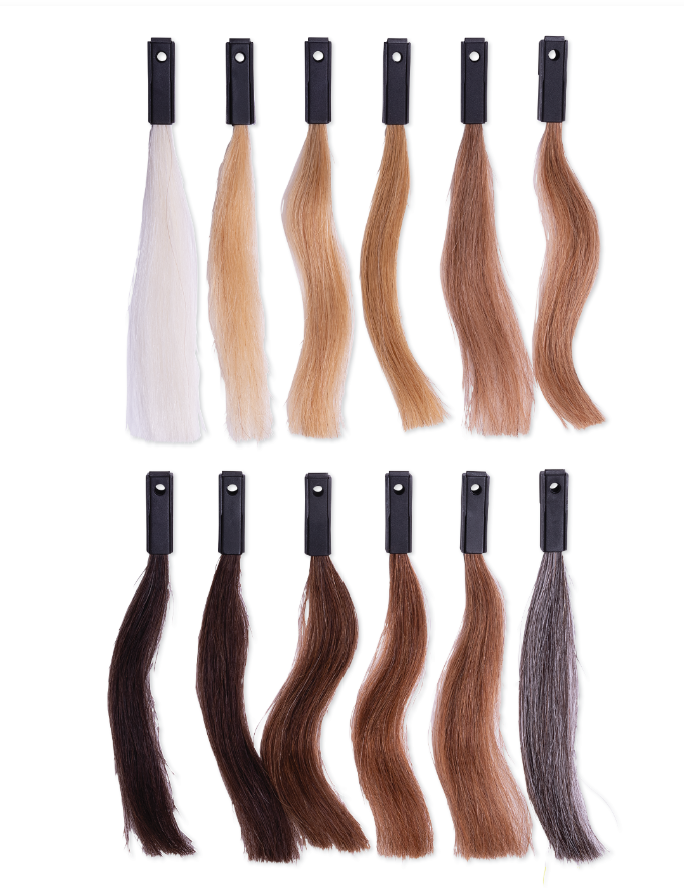 12PC 100% HUMAN HAIR TESTING KIT