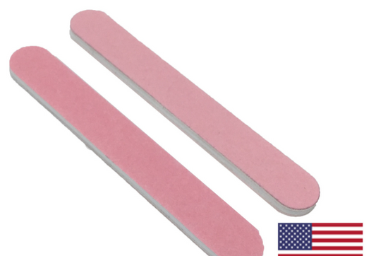Pink Premium Mylar Cushion Nail File 280/320 Grit (50 Pack)