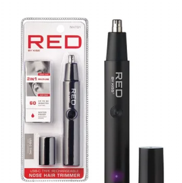 Kiss Red Cordless Nose Hair Trimmer