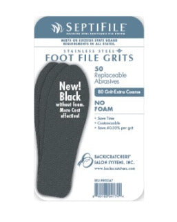 Backscratchers SeptiFile foot File Black 80 Grit (50 Count)