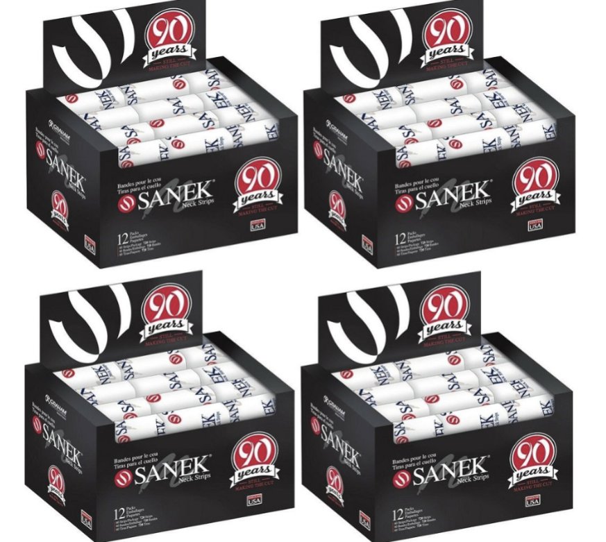Sanek Neck Strips (60 Count, 12/Box)
