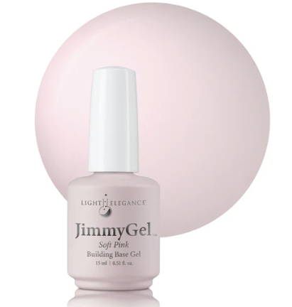 Light Elegance JimmyGel Soft Pink Soak-Off Building Base, 15 ml