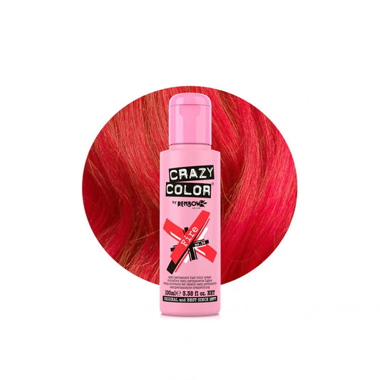 Crazy Color Semi-Permanente Hair Color Cream 56 Fire 100ml (3.38floz)