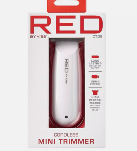 Red mini cordless trimmer