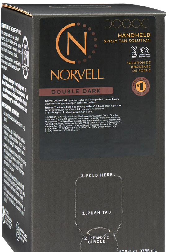 Double Dark, Professional Spray Tan Solution 128oz