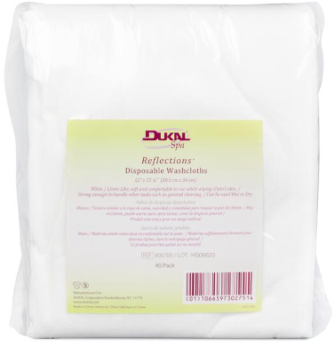 Dukal Washcloth 12" X 13.5" 40/PK, 8 PK/CS