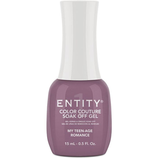 Entity Color Couture Soak-Off Gel My Teen-Age Romance 0.5 fl oz. New