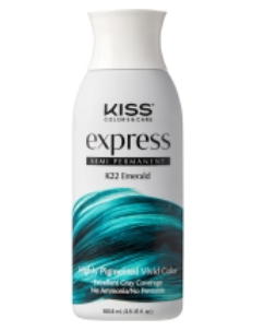 KISS EXPRESS SEMI-PERMANENT HAIR COLOR – EMERALD