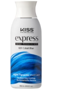 KISS EXPRESS SEMI-PERMANENT HAIR COLOR – COBALT BLUE