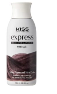 KISS EXPRESS SEMI-PERMANENT HAIR COLOR – BLACK