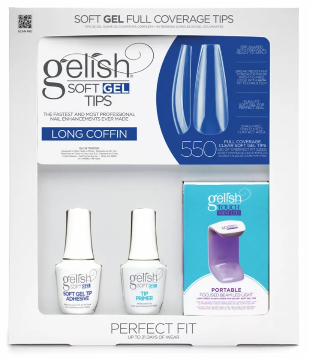 Gelish Soft Gel Kit Long Coffin (550CT)