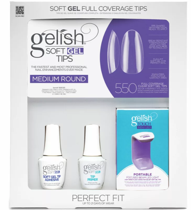 Gelish Soft Gel Kit Medium Round (550CT)