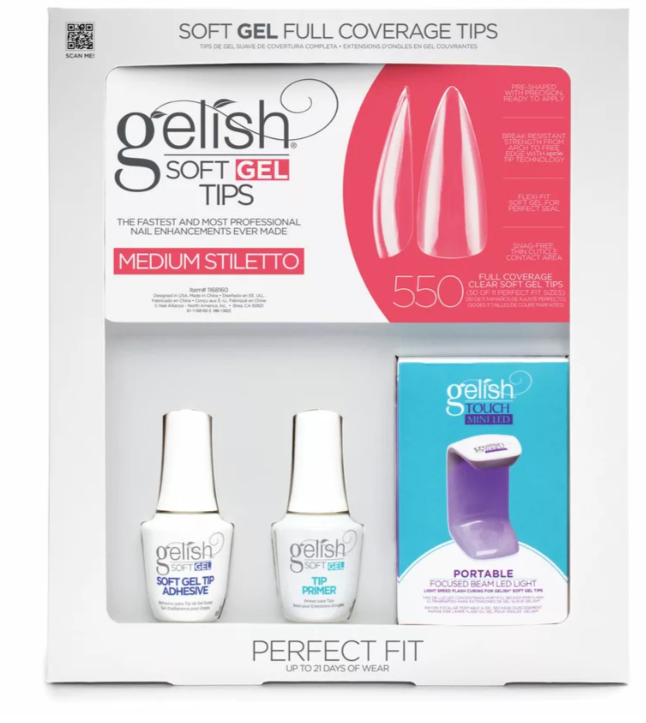 Gelish Soft Gel Kit Medium Stiletto (550CT)