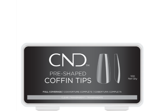 CND Nail Tips - Coffin