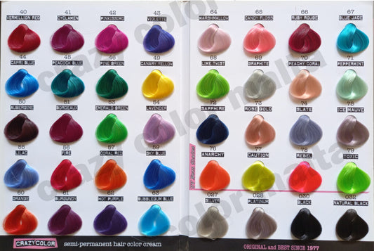 Crazy Color Shade Chart