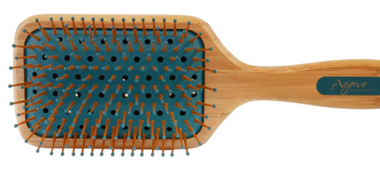 Natural Bamboo-Paddle Brush( air vent tech)