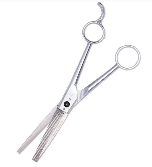 SCALPMASTER BARBER 7-1/4" Ice-Tempered Thinning Shear - 46 Tooth