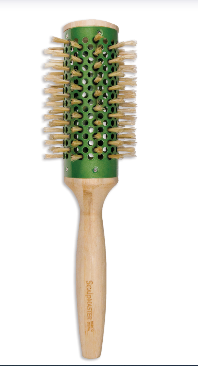 SCALPMASTER Bamboo Round Vented Barrel Brush - 2-3/4"