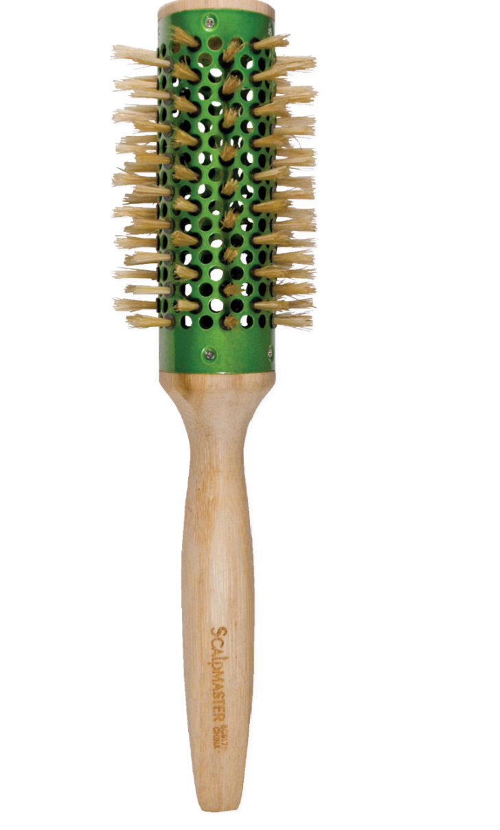 SCALPMASTER Bamboo Round Vented Barrel Brush - 2"