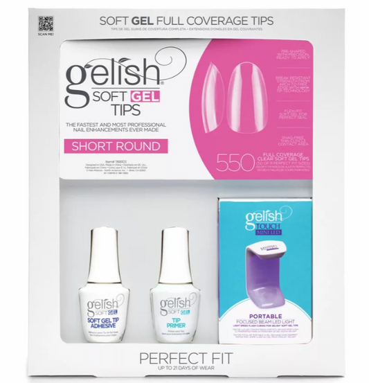 Gelish Soft Gel Kit Short Round (550CT)