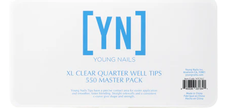 YN XL Clear Quarter Well Tips, 550 Master Pack