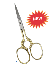 Body Toolz Gold Straight Blade Scissor 3 1/2"