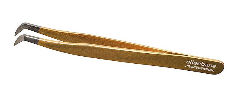 Elleebana Silver L-Foot Silver-Gold Finish Tweezers 16348 - Discontinued