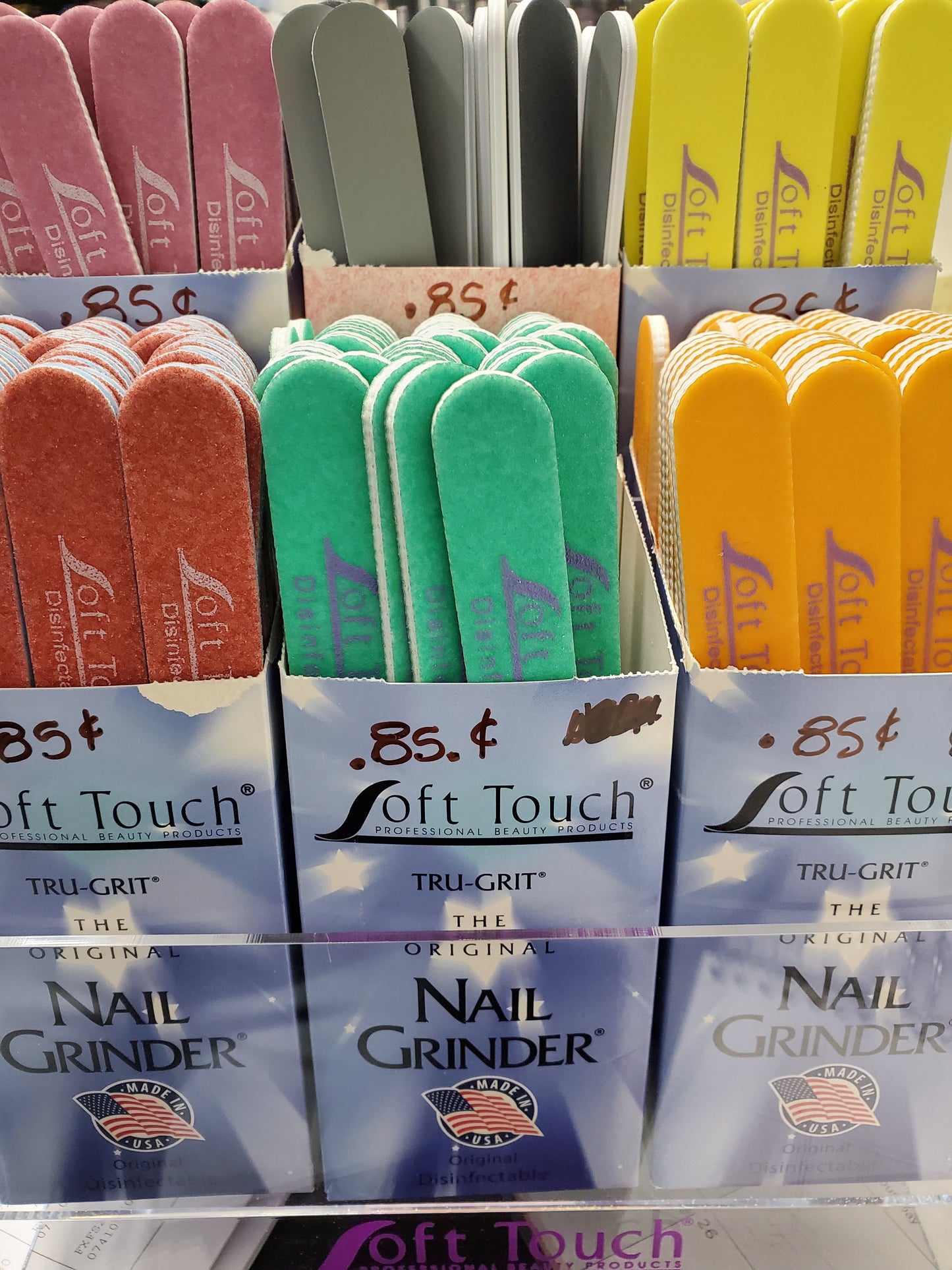 Soft Touch Colors Collection Pre-Pack Individual Disinfectable File