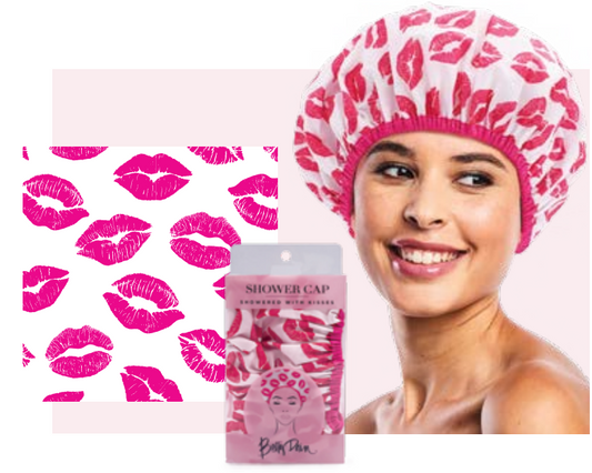 Showered With Kisses Shower Cap