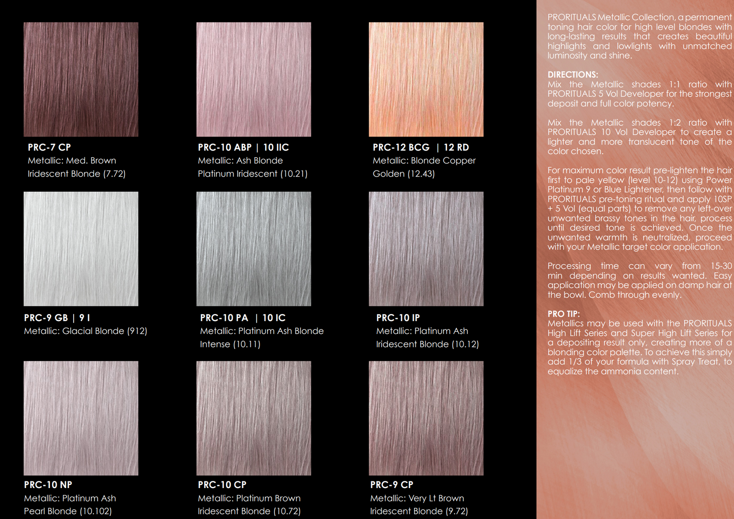 ProRituals Hair Color Cream:  Metallics