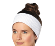 Scalpmaster Waffle Weave Velcro Spa Headband- White