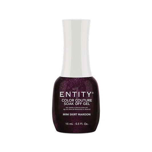 Entity Gel Soak Off - Mini Skirt Maroon 15 mL/0.5 Fl. Oz