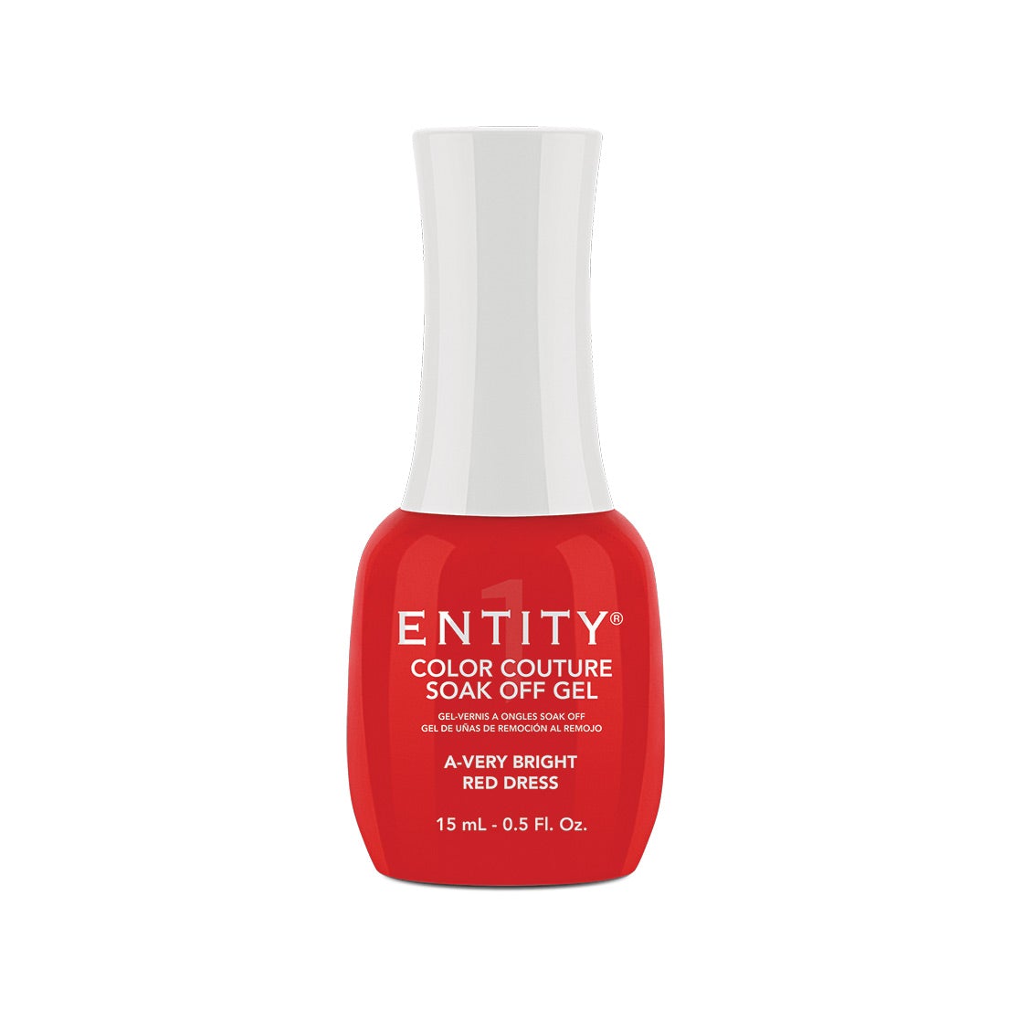Entity Gel Soak Off - A-Very Bright Red Dress 15 mL/0.5 Fl. Oz